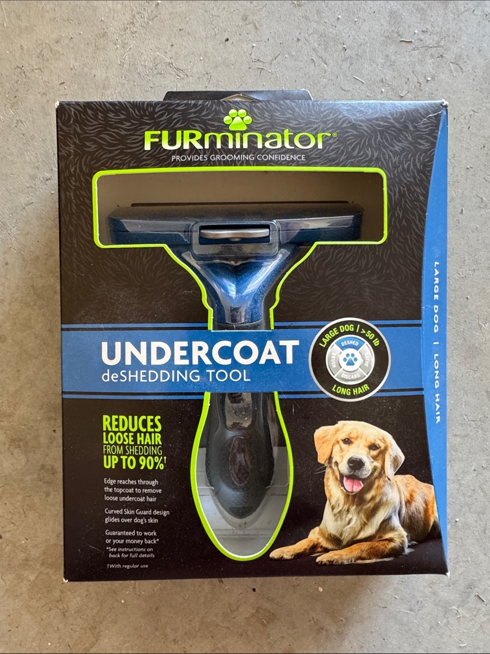 FURminator Undercoat deShedding Tool - Blue/Black